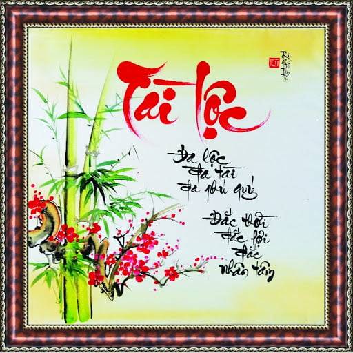 10+ mẫu chữ thư pháp tài lộc đem lại may mắn cho gia chủ 25 Mẫu tranh chữ Tài Lộc nghệ thuật