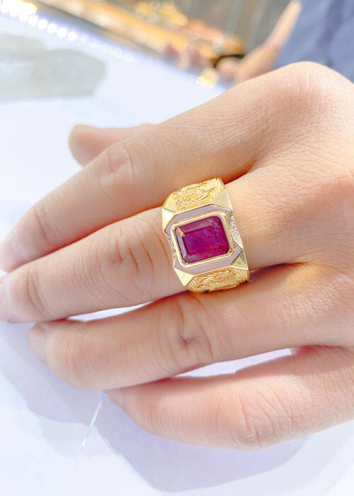 5 loại nhẫn phong thủy nam mệnh Hỏa đẹp, hợp phong thủy 18 Nhẫn phong thuỷ nam mệnh Hoả