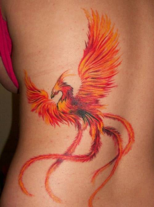 Tattoo phượng hoàng lửa…