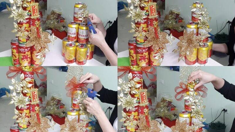 Hướng dẫn cách làm tháp bia tài lộc đẹp, đơn giản 30 Trang trí tháp bia