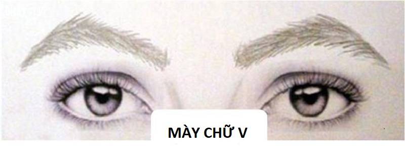 Xem tướng chân mày tiên đoán vận mệnh đúng 100% 13 Lông mày chữ V cũng cung cấp vận mệnh tốt cho người sở hữu chúng