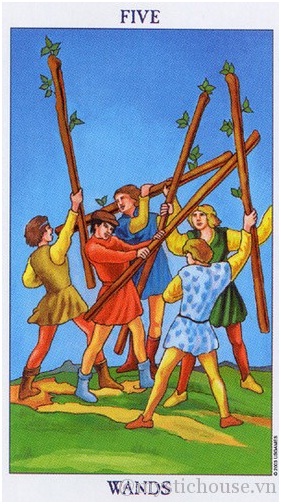FIVE OF WANDS