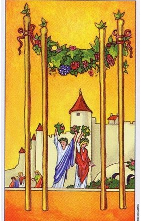 FOUR OF WANDS