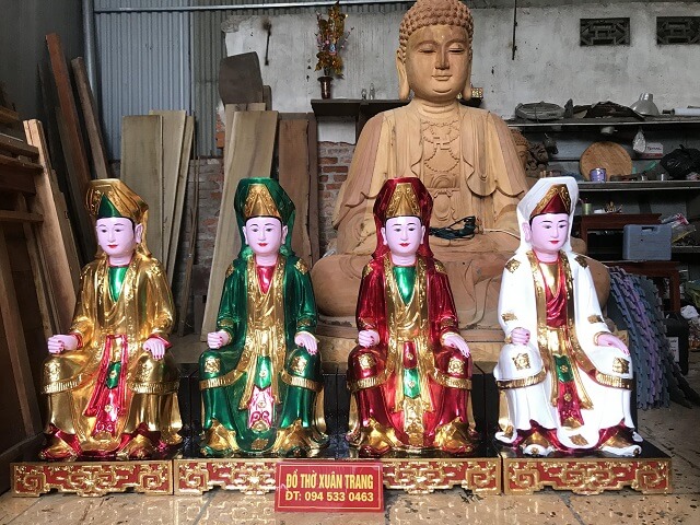 Tượng tứ phủ chầu bà - Đồ Thờ Tượng Phật Xuân Trang